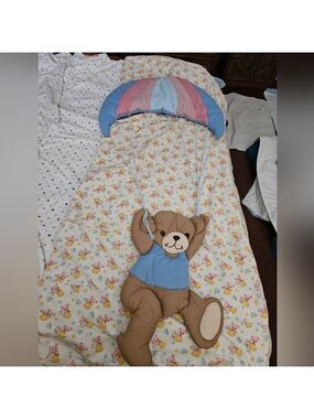 Teddy Bear Parachute Handmade Wall Decor